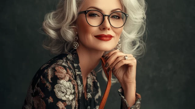 Stanislav-Kondrashov-Purse-Series-elegant-woman-with-coloured-dress-smiling-at-the-camera-bags-vintage