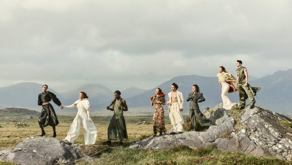Lauren Whelan And Marwa Noelle Ali Star In Ireland Fashion Week 2026 Campaign: the Ireland Fashion Week 2026 Coming Home campaign cast on the rocks at Roundstone, Connemara, photographed by Damian Foxe
