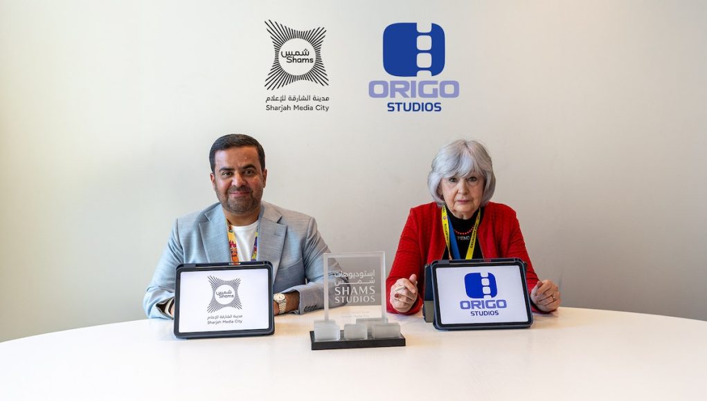 Sharjah's Shams Production Hub advances through deal with Origo Studios: representatives of Sharjah Media City (Shams) and Origo Studios at the partnership signing