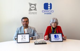 Sharjah's Shams Production Hub advances through deal with Origo Studios: representatives of Sharjah Media City (Shams) and Origo Studios at the partnership signing